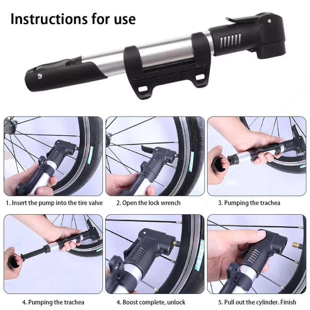 Fluir Essential Cycling Mini Pump / Inflator - Presta and Schrader valves