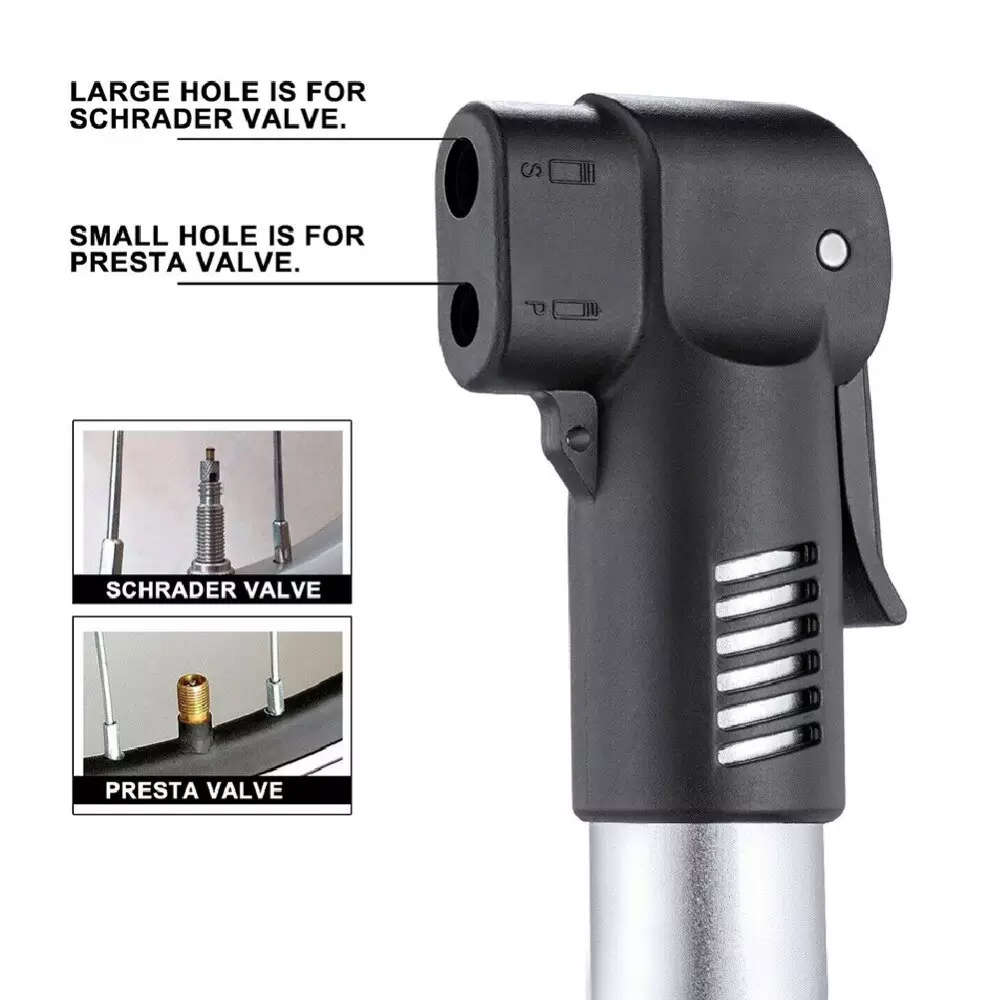 Fluir Essential Cycling Mini Pump / Inflator - Presta and Schrader valves
