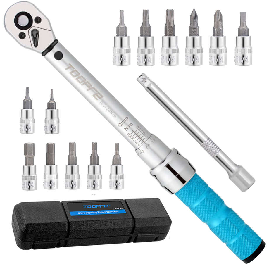 Toopre Workshop 2-24nm Torque Wrench Set &#8211; 16 Piece