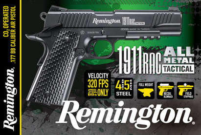 *OFFICIAL REPLICA* Crosman Remington 1911 Tactical Co2 Gas Gun *FULL METAL & BLOWBACK*