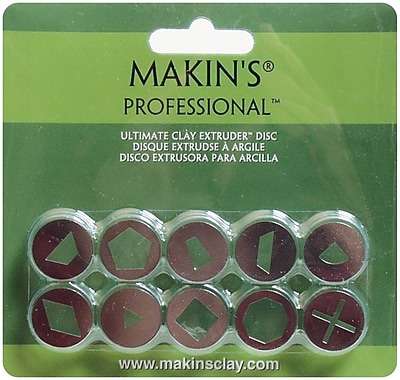 Makin's Professional Ultimate Clay With Extruder Discs; Set A; 10/Pack