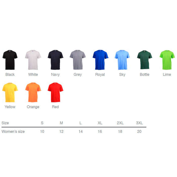 140g Plain T-Shirt - Various Black M