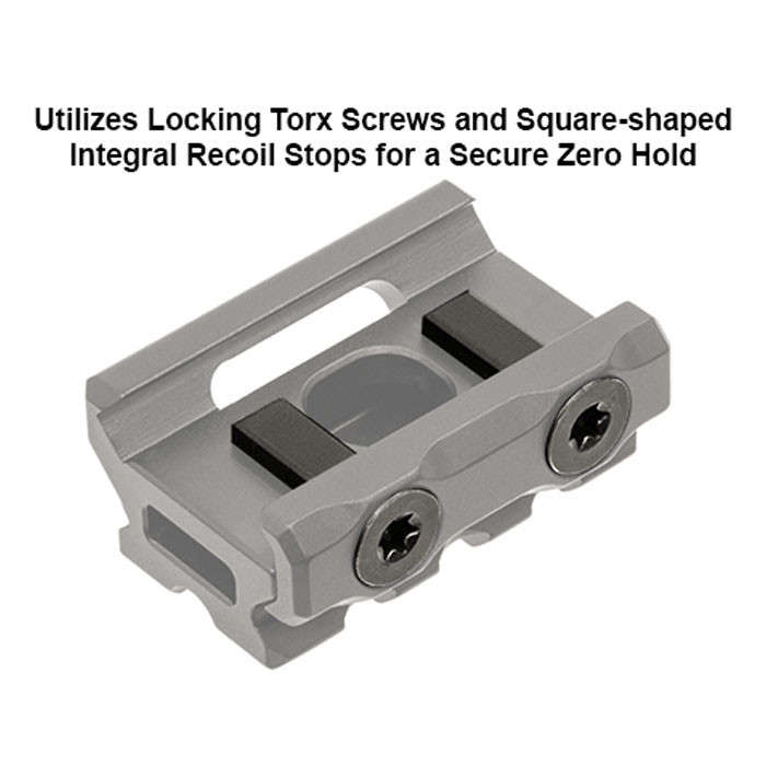 UTG Super Slim Picatinny Riser Mount, 0.5" Height, 3 Slots