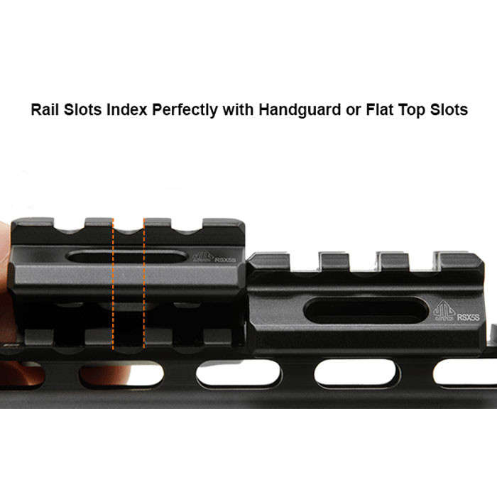 UTG Super Slim Picatinny Riser Mount, 0.5" Height, 3 Slots