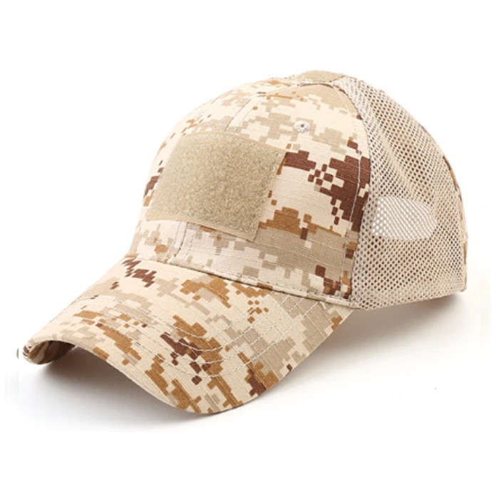 TacSpec Mesh Tactical Cap with Velcro - Various Desert Digital