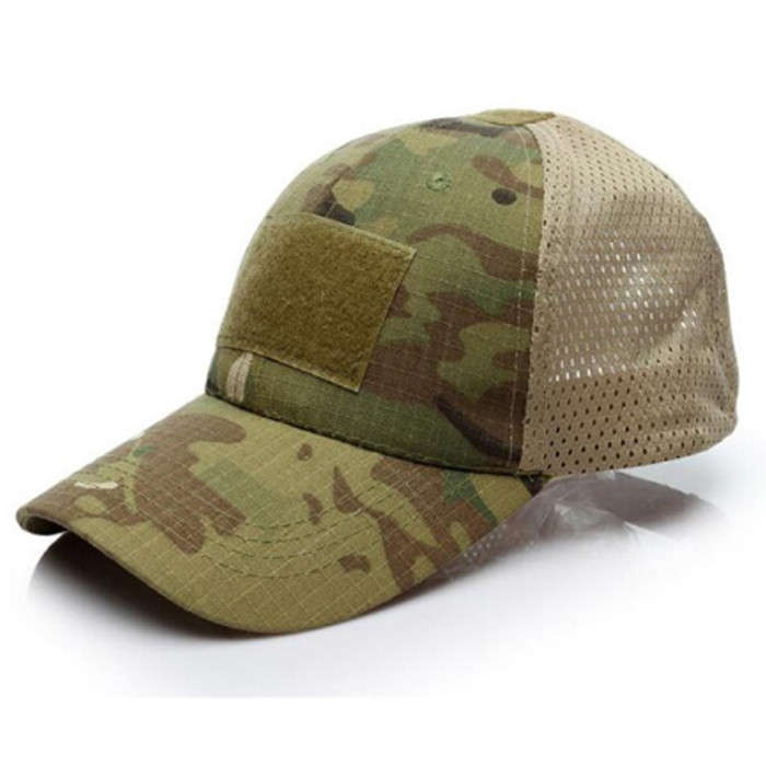TacSpec Mesh Tactical Cap with Velcro - Various Desert Digital