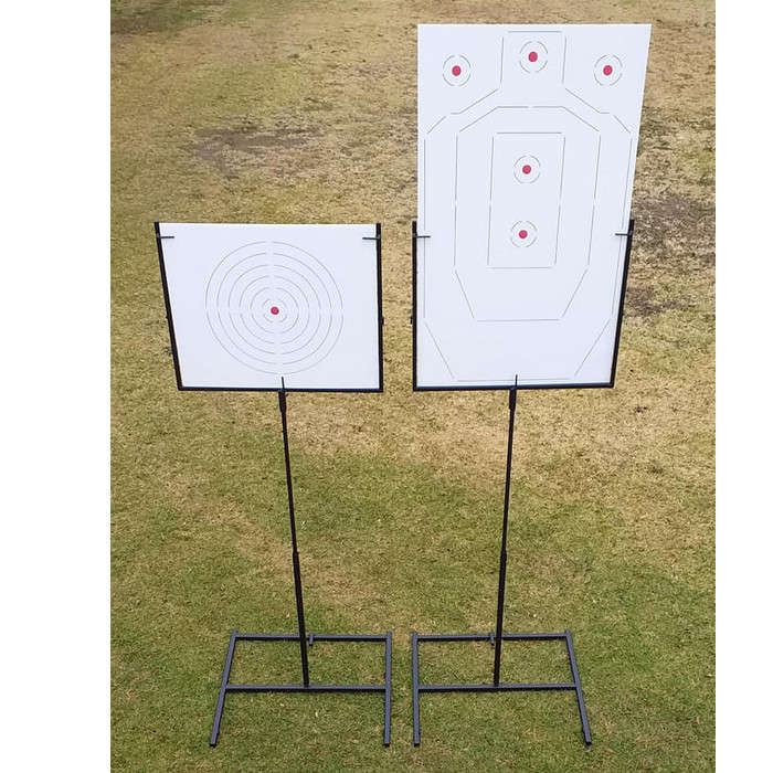 Collapsible Cardboard Target Stand Complete 500x500x1100mm (IDPA/IPSC/NHSA Targets)