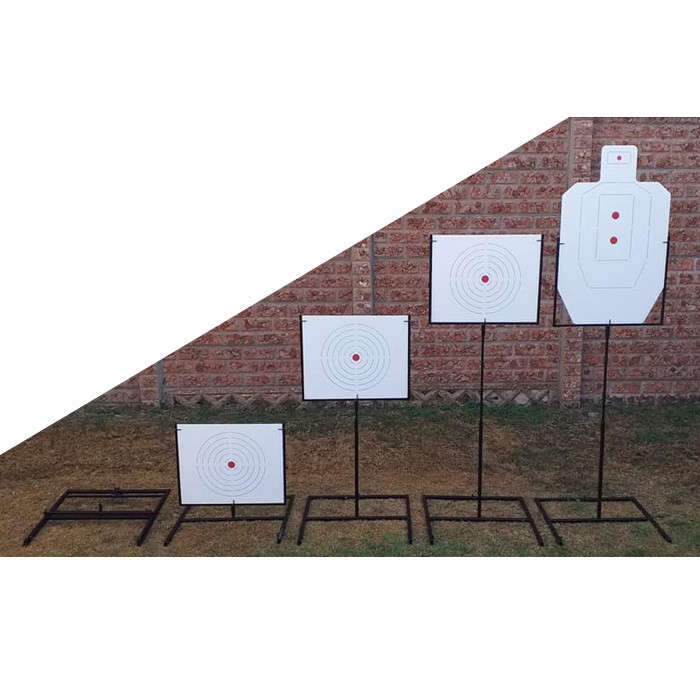 Collapsible Cardboard Target Stand Complete 500x500x1100mm (IDPA/IPSC/NHSA Targets)