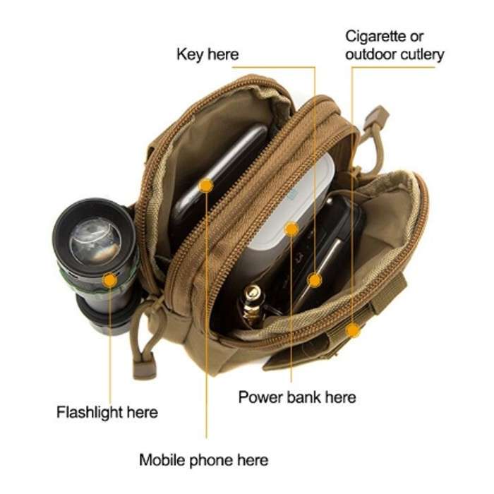 EDC/Utility MOLLE Phone Pouch - Various Tan
