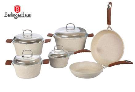 Berlinger Haus 10-Piece Stone Touch Marble Coating Cookware (100% Authentic) 600 Euro Official Price