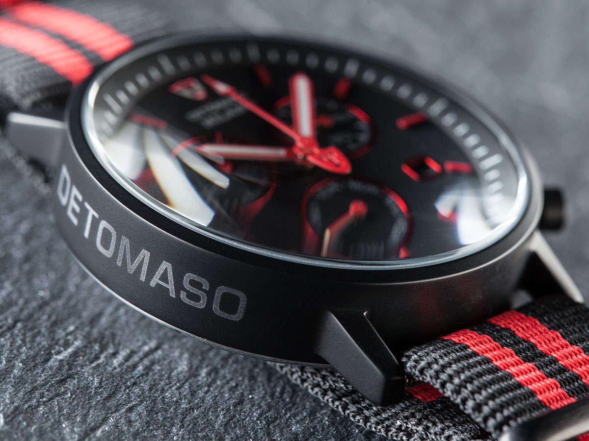 DETOMASO Men's Milano Swiss Black IP Chrono Watch *BRAND NEW! 100% Authentic German Motorsport Watch