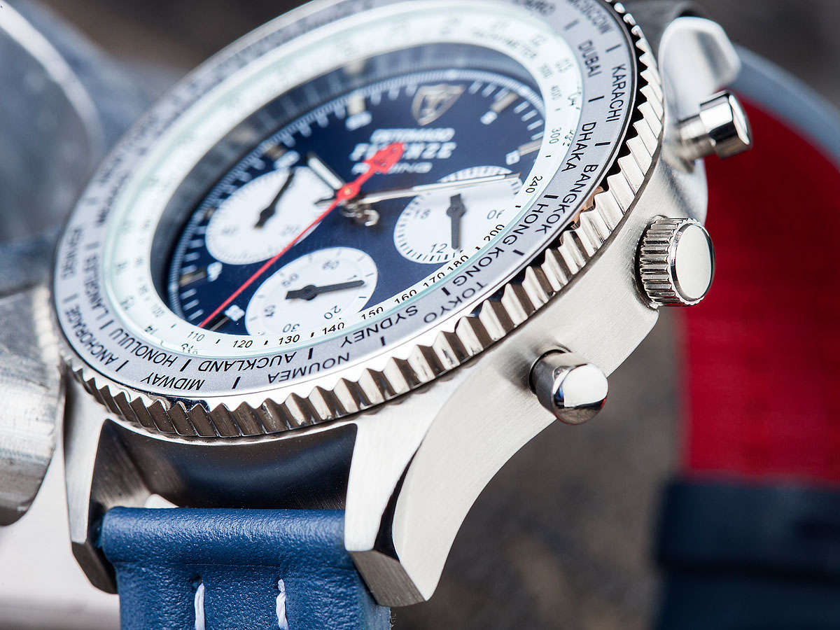 DETOMASO® ITALIA FIRENZE WORLD GP CHRONO HEIDFELD TEAM WATCH W. BOX, PAPERS, FULLY LOADED!!