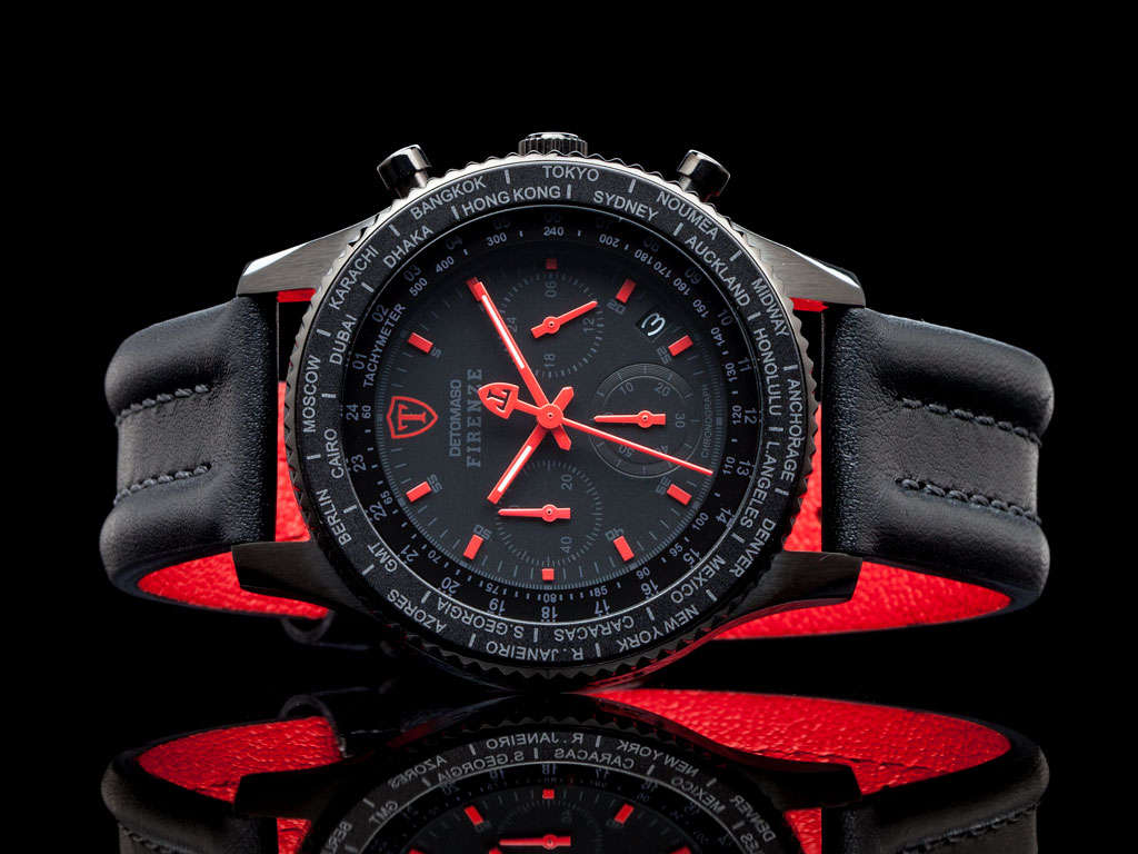 DETOMASO® ITALIA FIRENZE WORLD GP CHRONO HEIDFELD TEAM WATCH W. BOX, PAPERS, FULLY LOADED!!