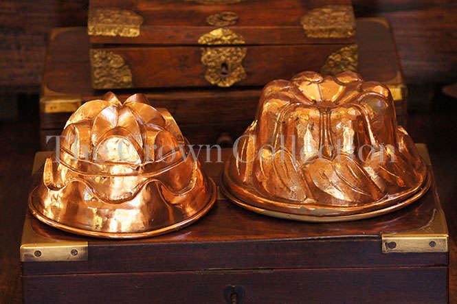 Pair of Copper Jelly Moulds