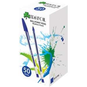 TREFOIL BALLPEN BLUE 50's