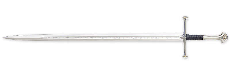 LORD OF THE RINGS  ANDURIL SWORD - OFFICIAL UNITED CUTLERY - FREE SHIPPING