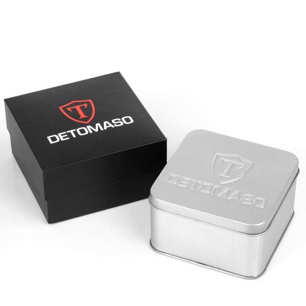 DETOMASO Men's Firenze World Time Chronograph Watch BRAND NEW IN BOX