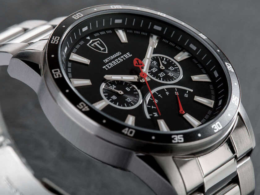 DETOMASO Men's Terrestre German Motors Chronograph Watch BRAND NEW IN BOX