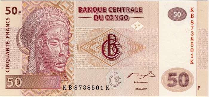 Congo - 50 Franc, 2007, Crisp UNC., p,