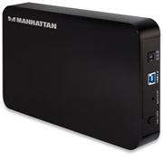 Manhattan 3.5" Hard Drive Enclosure, USB3.0 -SATA , Retail Box, Limited Lifetime year warranty