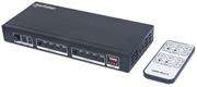 Manhattan HDMI Matrix 4 x 2 - Switch/Splitter Matrix with 4 Inputs, 2 Outputs, EDID, Video Bandwidth