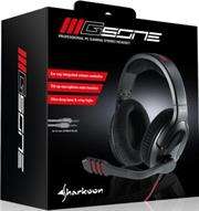 Sharkoon Gsone-Professional gaming stereo headset-53 mm premium speaker drivers unit-Extremely light