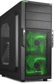 Sharkoon T3W Gaming ATX Tower Case - 2 x 5.25" drive bays (external), 3 x 3.5" HDD bays (internal),