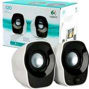 Logitech Z120 2.0 Stereo Speakers - 1.2 Watts RMS, USB Powered, 3.5mm Audio Input, On Speaker Volume