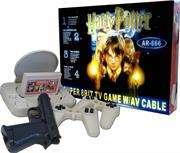Dunherm Super 8-BIT TV Game Console With A/V Cables - Harry Potter Edition - Includes x2 Controllers
