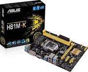 Asus H81M-K LGA 1150 Motherboard, support LGA 1150 for 4th Generation Core i7/Core i5/Core i3/Pentiu