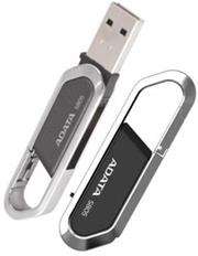 ADATA 32GB S805 Carabiner Keychain USB Flash Drive - Grey, Retail Box, 1 year warranty