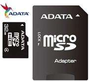 ADATA 32GB Micro SD With SD Adapter Card - CLASS 4, Retail Box , 1 year warranty
