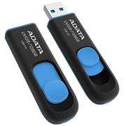 ADATA DashDrive Series UV128 128GB USB 3.0 Flash Drive, Black/Blue, Retail Box, 1 year warranty