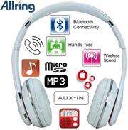 AllRing BT-S460 Collapsible Bluetooth Over-The-Head Wireless Stereo Headset with Hand free Call Func