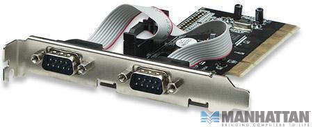Manhattan Serial PCI Card 2 External DB9 Ports