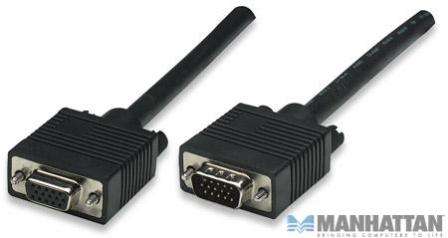 Manhattan SVGA Extension Cable HD15M