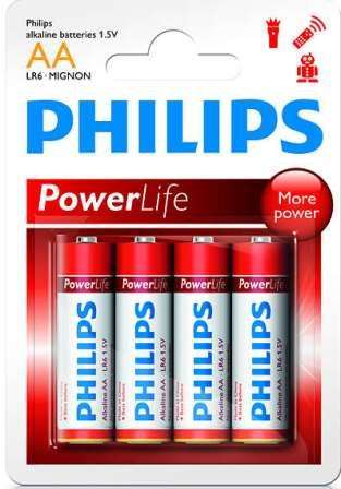 Philips Power Life 4 x AA Size