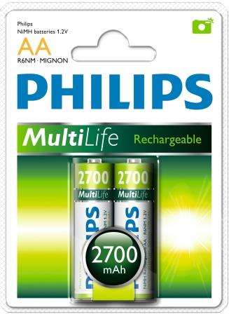 Philips Rechargeables accu Battery 2 X R6B2A270