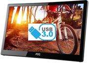 AOC E1659FWU 16" (15.6" viewable), USB 3.0-Powered, Portable LCD / LED Monitor, Retail Box , 3 year