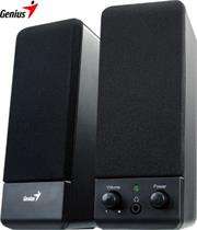 Genius S110 Speakers - 2.0 Channel, 1W RMS, Volume Control, Headphone Jack, Ideal for Notebooks & PC
