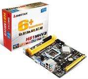 Biostar H81MHV3 Ver. 7.x Socket LGA 1150 Motherboard -Supports 4th Generation Core&trade; i7 /i5 /i3