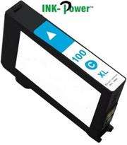 Inkpower Generic for Lexmark 100XL - Cyan Cartridge - Lexmark No 100XL -S305 / S405 / S505 / S605 /
