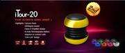 DIVOOM iTour-20 - Pocket Size Portable Speakers with Built In Rechargeable Battery - GOLDEN