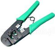 NetiX / UniQue HT-268 Dual-Modular Crimping Tool-Cut strips and crimps RJ-45, RJ-11, Retail Box, 1 Y