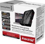 Kworld Gaming Maker:Record games console footage onto PC. USB 2.0 interface. Contains USB cable, YPb