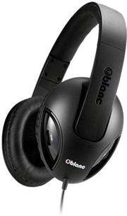 OBlanc Cobra NC1-1 2.0 Channel Headphones+ In-line Microphone with call control and tangle-free cord