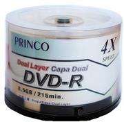 Princo DVD-R 8X 10pk Dual Layer 8.5GB, Retail Box , No Warranty