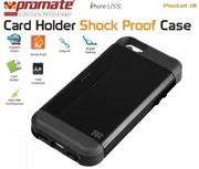 Promate Pocket.i5 iPhone 5 Shock Proof rubberized case with an in built card holder for iPhone 5/5s