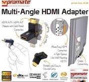 Promate Prolink.H1B Multi-Angle HDMI Female to HDMI Adapter, Retail Box, 1 Year Warranty