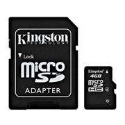 Kingston MicroSD 4GB With Adapter *HC CARD CLASS 4, Retail Box , 5 year warranty